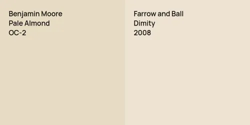 OC-2 Pale Almond vs 2008 Dimity