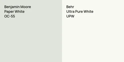 OC-55 Paper White vs UPW Ultra Pure White