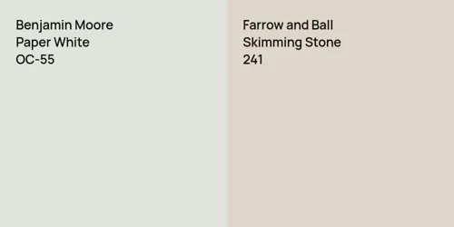 OC-55 Paper White vs 241 Skimming Stone