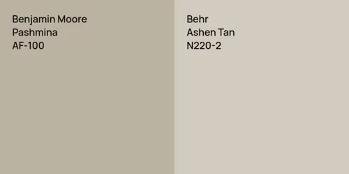 AF-100 Pashmina vs N220-2 Ashen Tan