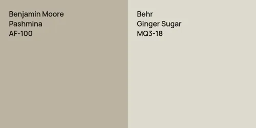 AF-100 Pashmina vs MQ3-18 Ginger Sugar