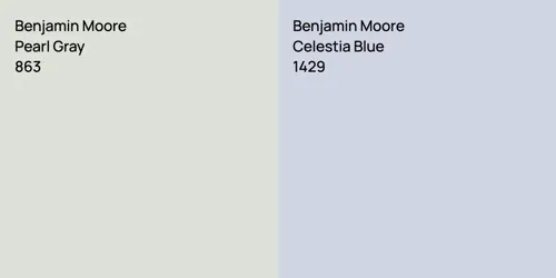863 Pearl Gray vs 1429 Celestia Blue