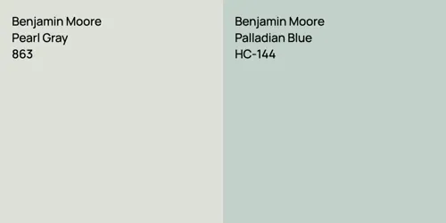 863 Pearl Gray vs HC-144 Palladian Blue