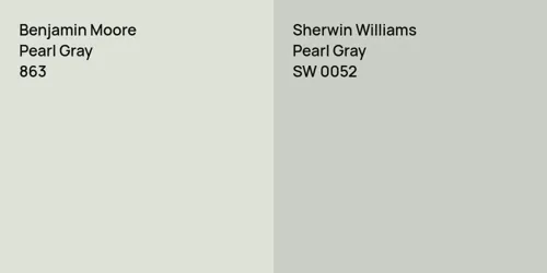 863 Pearl Gray vs SW 0052 Pearl Gray