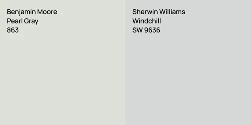 863 Pearl Gray vs SW 9636 Windchill