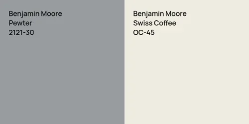 2121-30 Pewter vs OC-45 Swiss Coffee