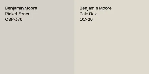 CSP-370 Picket Fence vs OC-20 Pale Oak