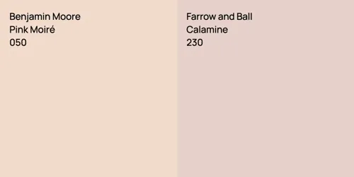 050 Pink Moiré vs 230 Calamine