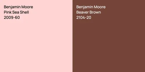 2009-60 Pink Sea Shell vs 2104-20 Beaver Brown