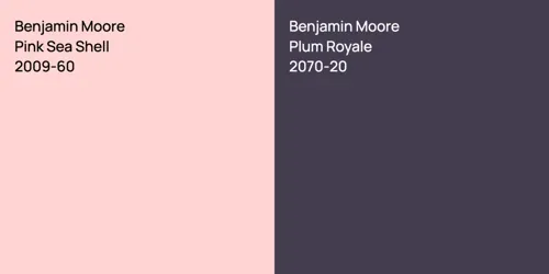 2009-60 Pink Sea Shell vs 2070-20 Plum Royale