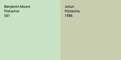 561 Pistachio vs 7386 Pistachio