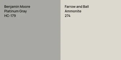 HC-179 Platinum Gray vs 274 Ammonite