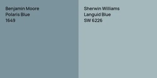 1649 Polaris Blue vs SW 6226 Languid Blue