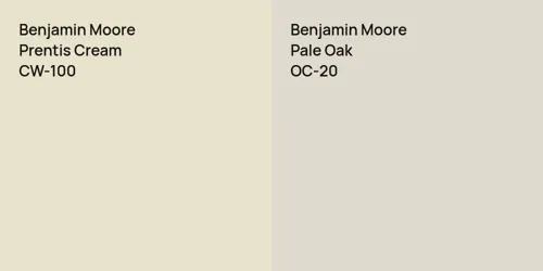 CW-100 Prentis Cream vs OC-20 Pale Oak