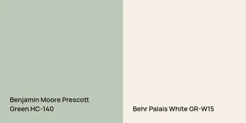 HC-140 Prescott Green vs GR-W15 Palais White