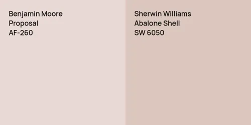 AF-260 Proposal vs SW 6050 Abalone Shell