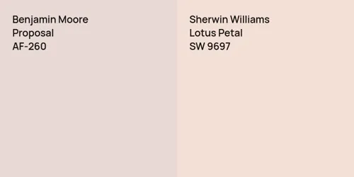 AF-260 Proposal vs SW 9697 Lotus Petal