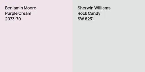 2073-70 Purple Cream vs SW 6231 Rock Candy