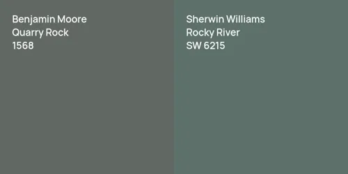 1568 Quarry Rock vs SW 6215 Rocky River