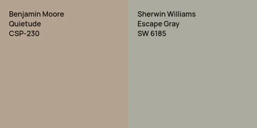 CSP-230 Quietude vs SW 6185 Escape Gray