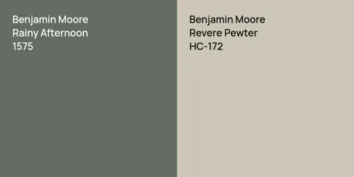 1575 Rainy Afternoon vs HC-172 Revere Pewter