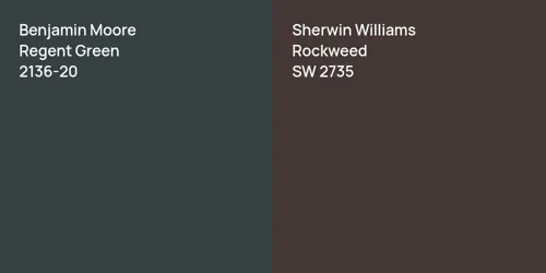 2136-20 Regent Green vs SW 2735 Rockweed