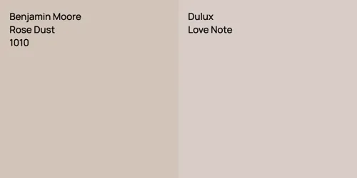 1010 Rose Dust vs  Love Note