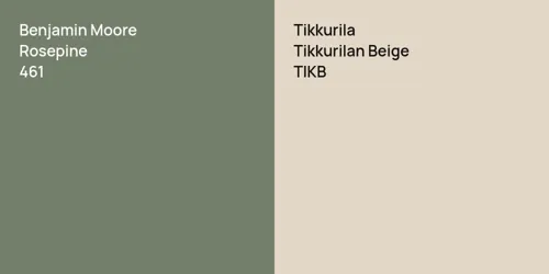 461 Rosepine vs TIKB Tikkurilan Beige