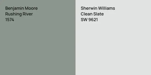 1574 Rushing River vs SW 9621 Clean Slate