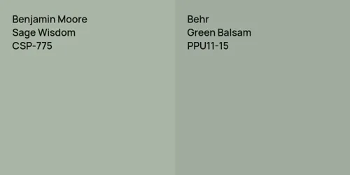 CSP-775 Sage Wisdom vs PPU11-15 Green Balsam