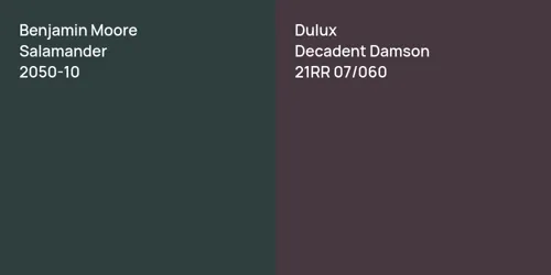 2050-10 Salamander vs 21RR 07/060 Decadent Damson