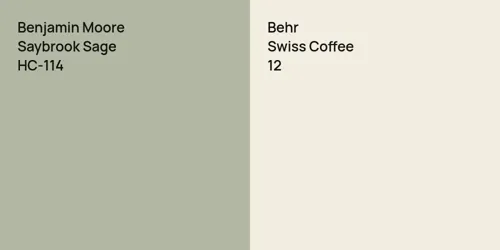 HC-114 Saybrook Sage vs 12 Swiss Coffee