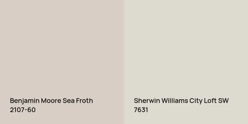 2107-60 Sea Froth vs SW 7631 City Loft