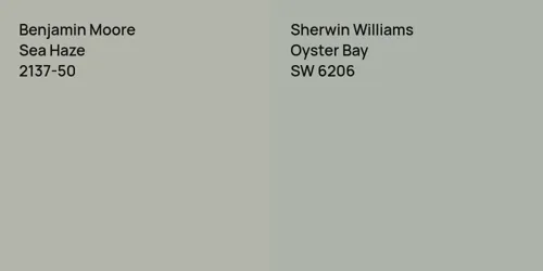 2137-50 Sea Haze vs SW 6206 Oyster Bay