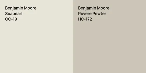 OC-19 Seapearl vs HC-172 Revere Pewter