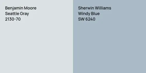 2130-70 Seattle Gray vs SW 6240 Windy Blue