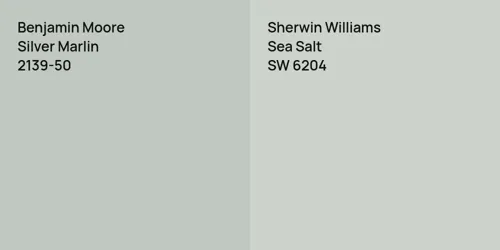 2139-50 Silver Marlin vs SW 6204 Sea Salt