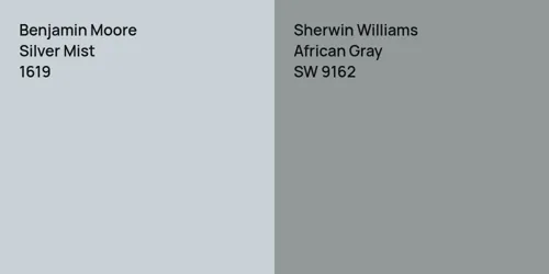 1619 Silver Mist vs SW 9162 African Gray