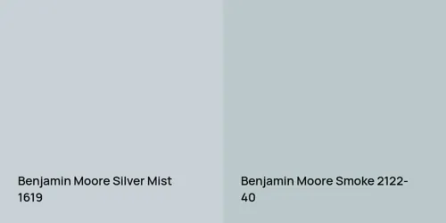 1619 Silver Mist vs 2122-40 Smoke