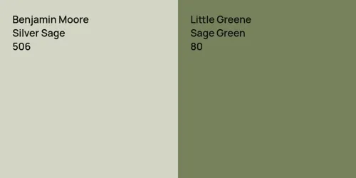 506 Silver Sage vs 80 Sage Green