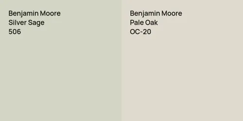 506 Silver Sage vs OC-20 Pale Oak