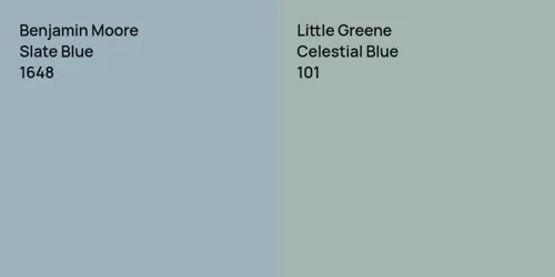 1648 Slate Blue vs 101 Celestial Blue