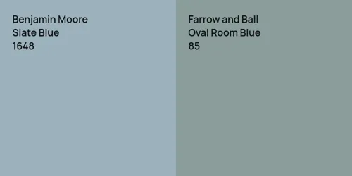 1648 Slate Blue vs 85 Oval Room Blue