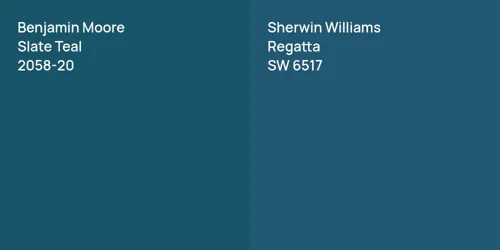 2058-20 Slate Teal vs SW 6517 Regatta