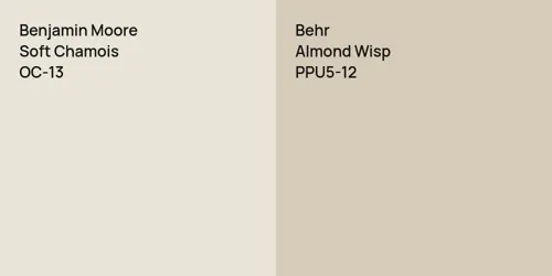 OC-13 Soft Chamois vs PPU5-12 Almond Wisp