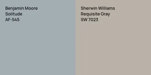 AF-545 Solitude vs SW 7023 Requisite Gray