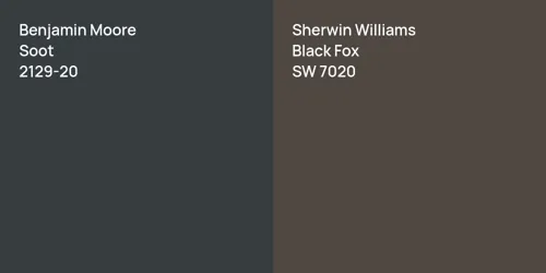 2129-20 Soot vs SW 7020 Black Fox