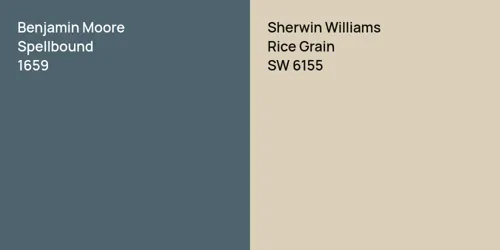 1659 Spellbound vs SW 6155 Rice Grain