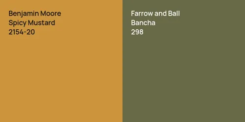 2154-20 Spicy Mustard vs 298 Bancha