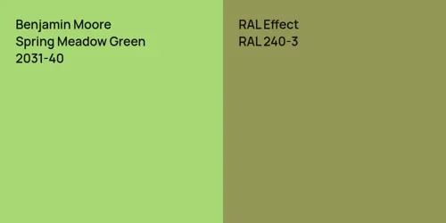 2031-40 Spring Meadow Green vs RAL 240-3 